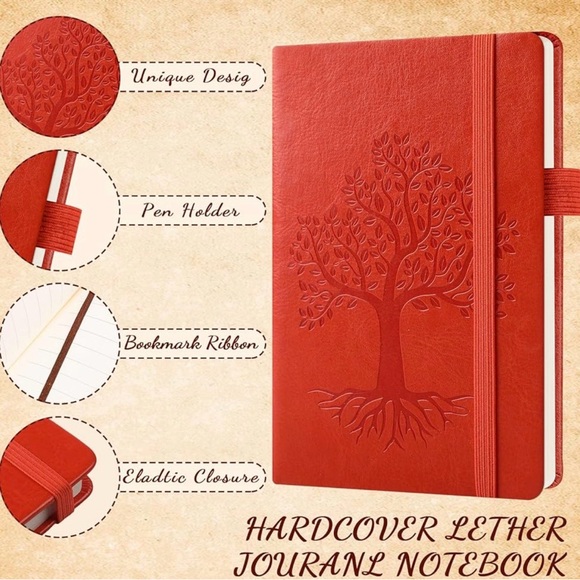Tree of Life Leather Bound Journal Notebook - Pick One Color - Picture 5 of 9